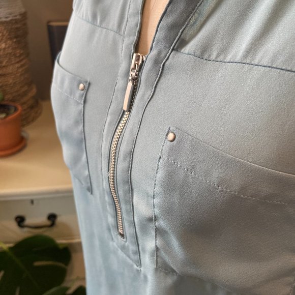 Blue Dress Shirt - Maurices - Small - Picture 9 of 14